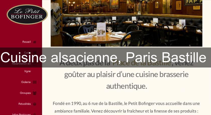 Cuisine alsacienne, Paris Bastille Cuisine alsacienne, Paris Bastille