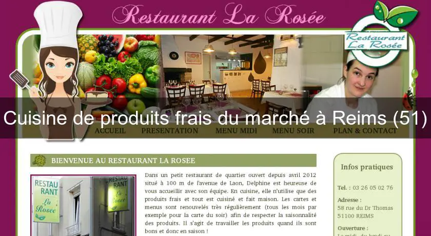 Cuisine de produits frais du marché à Reims (51)