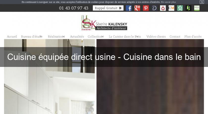 Cuisine équipée direct usine - Cuisine dans le bain