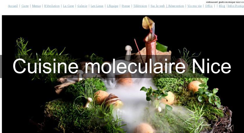 Cuisine moleculaire Nice