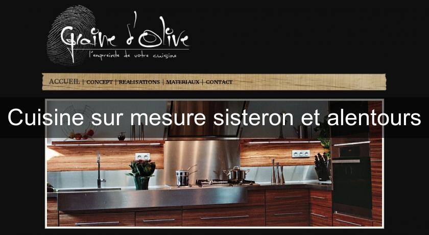 Cuisine sur mesure sisteron et alentours