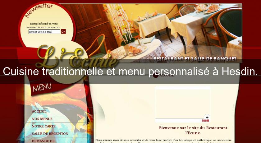 Cuisine traditionnelle et menu personnalisé à Hesdin. Cuisine traditionnelle et menu personnalisé à Hesdin.