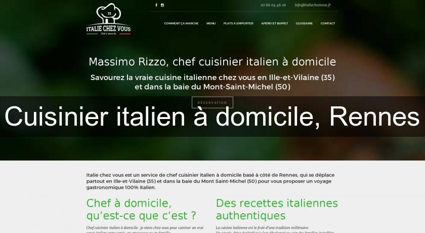Cuisinier italien à domicile, Rennes Cuisinier italien à domicile, Rennes