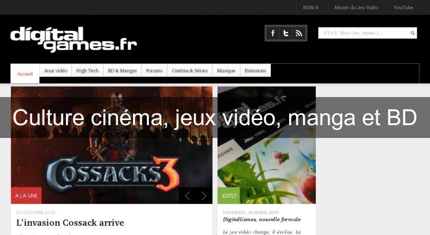 Culture cinéma, jeux vidéo, manga et BD Culture cinéma, jeux vidéo, manga et BD