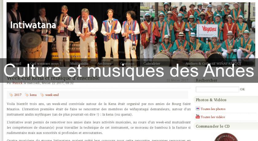 Culture et musiques des Andes