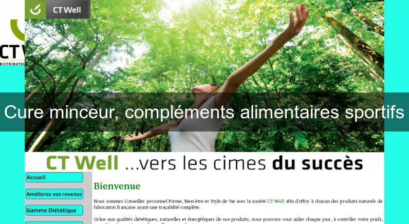 Cure minceur, compléments alimentaires sportifs