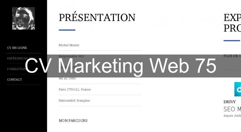 CV Marketing Web 75 CV Marketing Web 75