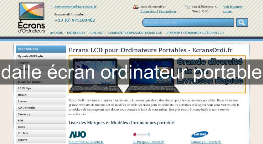 dalle écran ordinateur portable