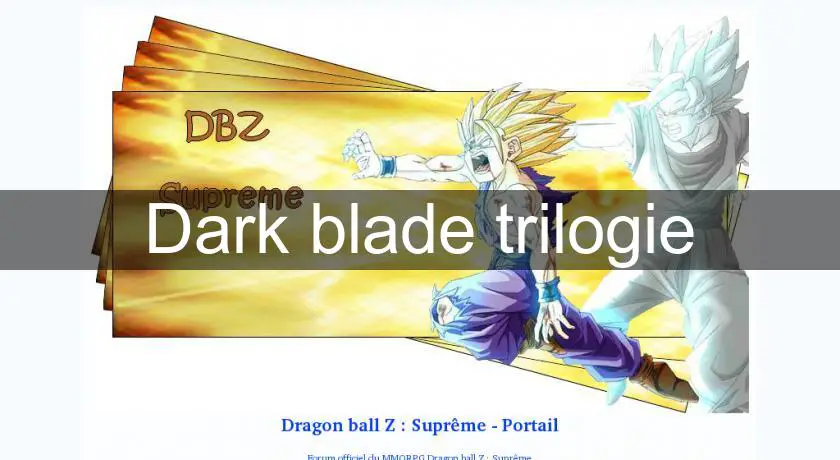 Dark blade trilogie