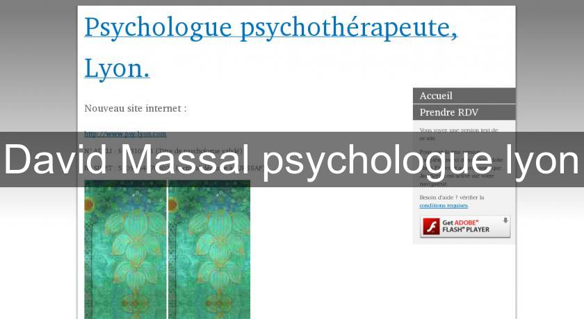 David Massal psychologue lyon
