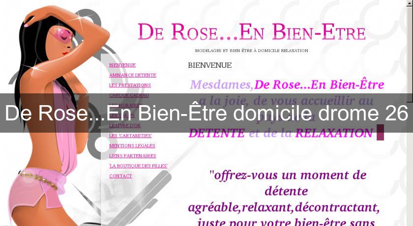 De Rose...En Bien-Être domicile drome 26 De Rose...En Bien-Être domicile drome 26