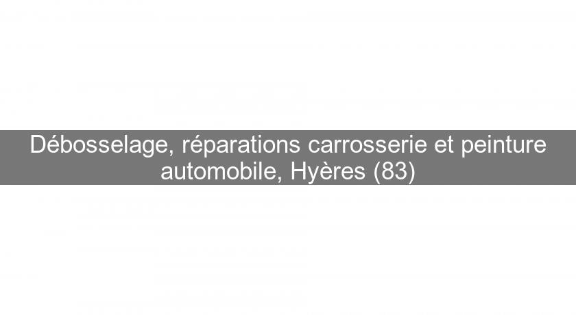 Débosselage, réparations carrosserie et peinture automobile, Hyères (83)