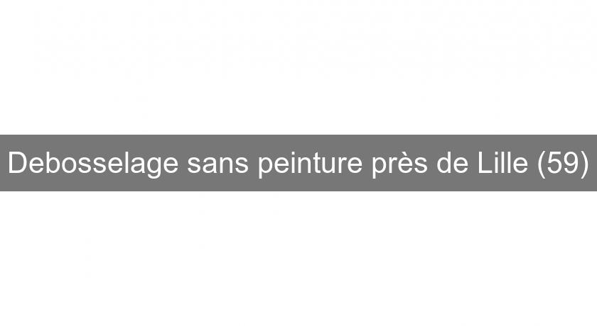 Debosselage sans peinture près de Lille (59)