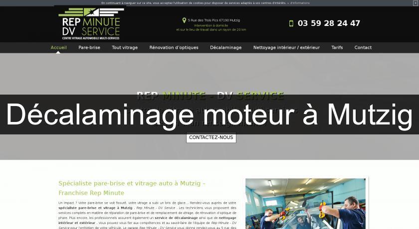 Décalaminage moteur à Mutzig Décalaminage moteur à Mutzig