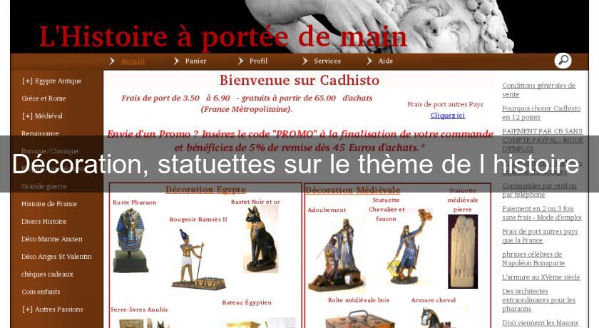 Décoration, statuettes sur le thème de l'histoire 