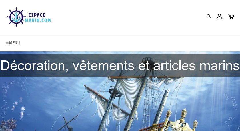 Décoration, vêtements et articles marins