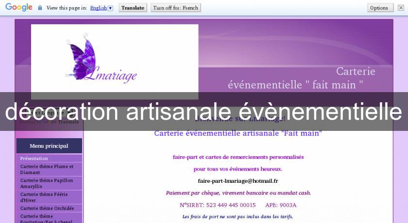 décoration artisanale évènementielle décoration artisanale évènementielle