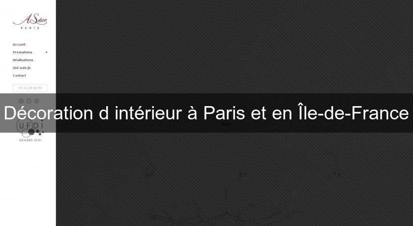 Décoration d'intérieur à Paris et en Île-de-France