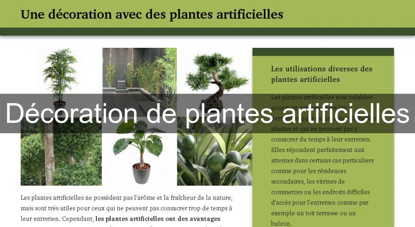 Décoration de plantes artificielles Décoration de plantes artificielles
