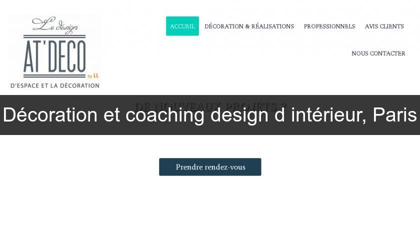 Décoration et coaching design d'intérieur, Paris