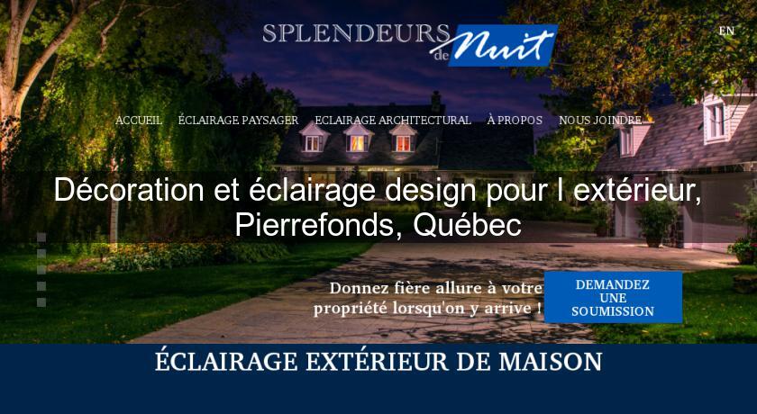 Décoration et éclairage design pour l'extérieur, Pierrefonds, Québec Décoration et éclairage design pour l'extérieur, Pierrefonds, Québec