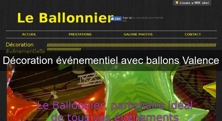 Décoration événementiel avec ballons Valence