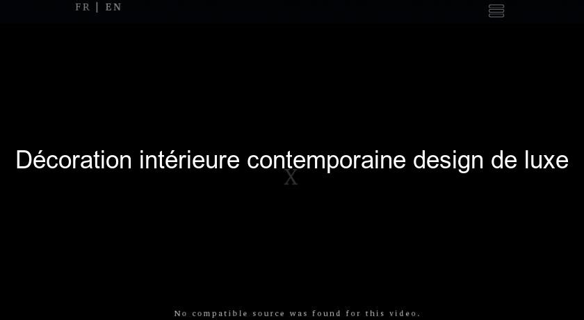 Décoration intérieure contemporaine design de luxe Décoration intérieure contemporaine design de luxe