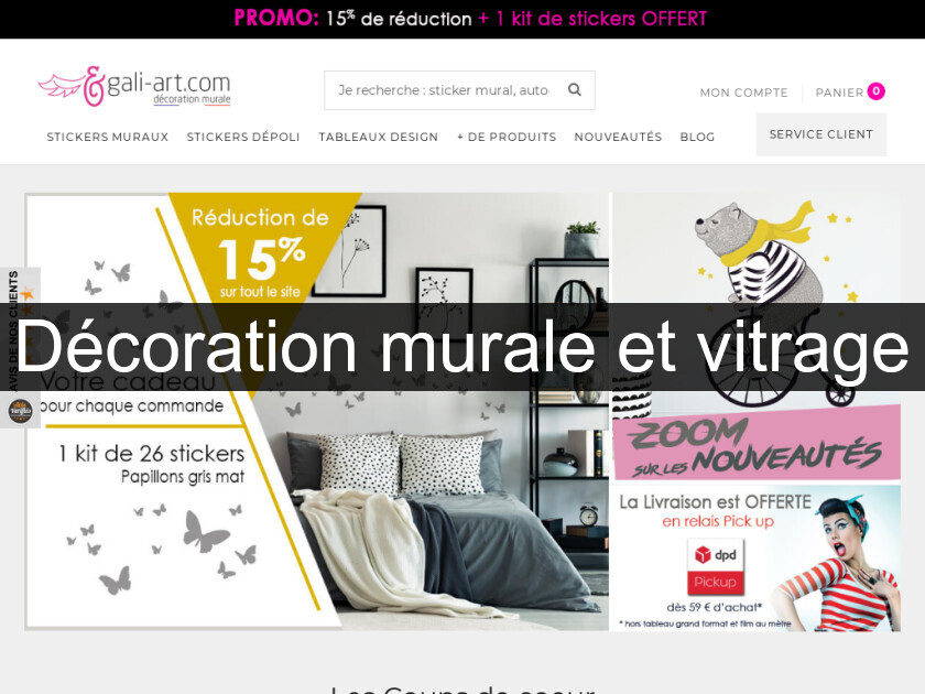 Décoration murale et vitrage Décoration murale et vitrage