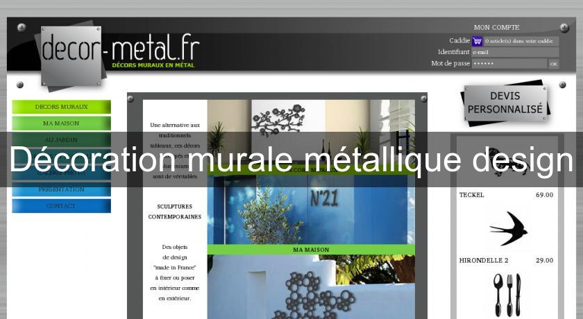 Décoration murale métallique design Décoration murale métallique design
