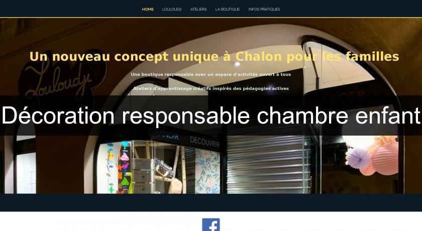 Décoration responsable chambre enfant