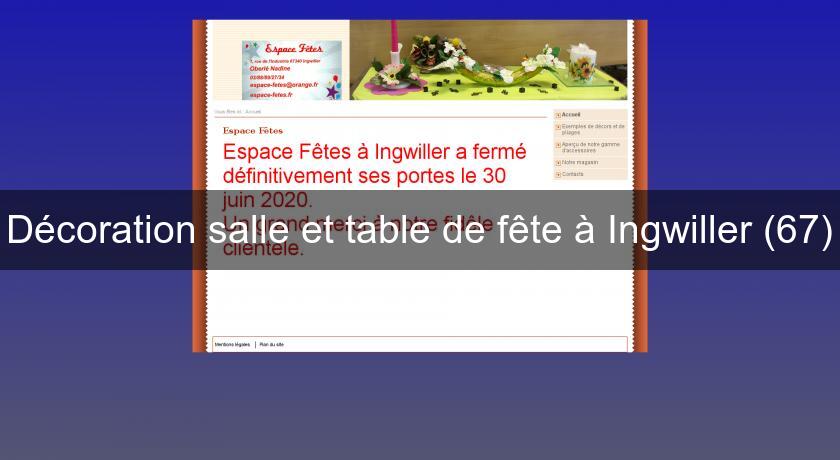 Décoration salle et table de fête à Ingwiller (67) Décoration salle et table de fête à Ingwiller (67)