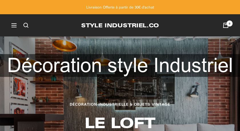 Décoration style Industriel