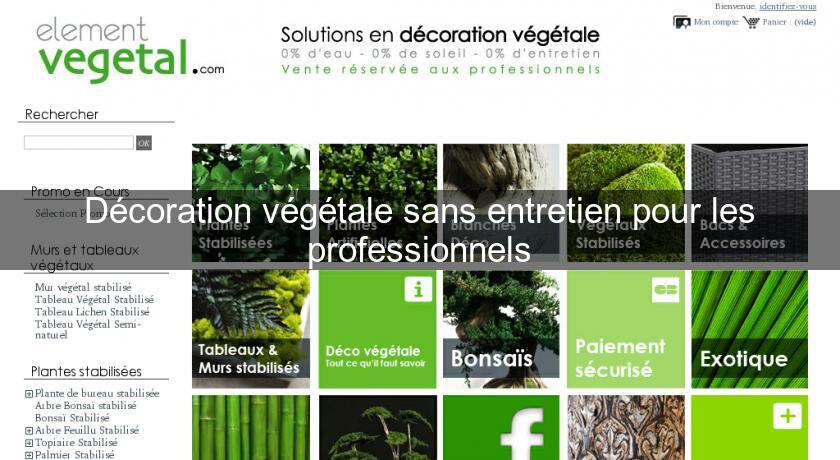 Décoration végétale sans entretien pour les professionnels Décoration végétale sans entretien pour les professionnels