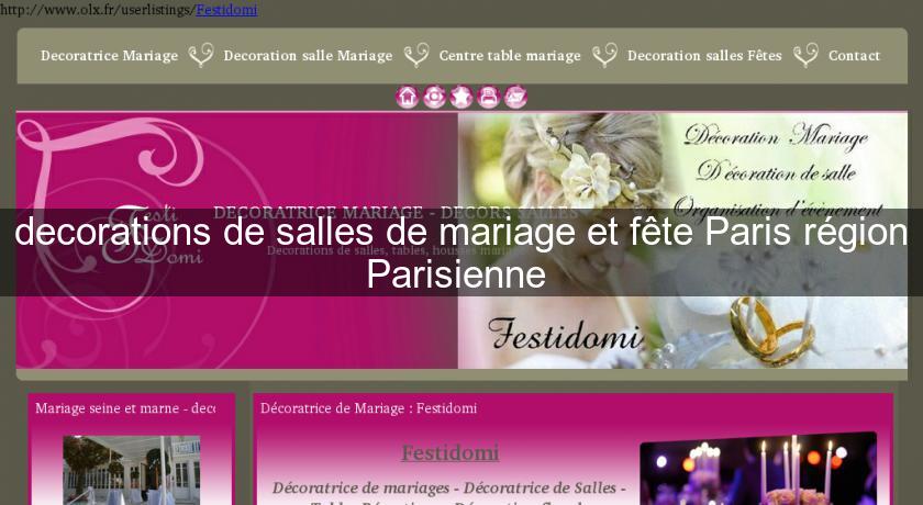 decorations de salles de mariage et fête Paris région Parisienne decorations de salles de mariage et fête Paris région Parisienne
