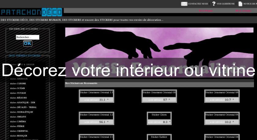 Décorez votre intérieur ou vitrine Décorez votre intérieur ou vitrine