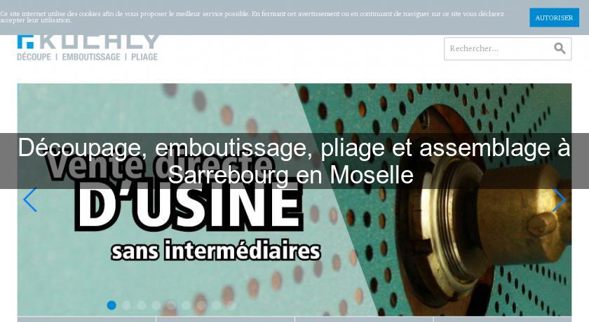 Découpage, emboutissage, pliage et assemblage à Sarrebourg en Moselle Découpage, emboutissage, pliage et assemblage à Sarrebourg en Moselle