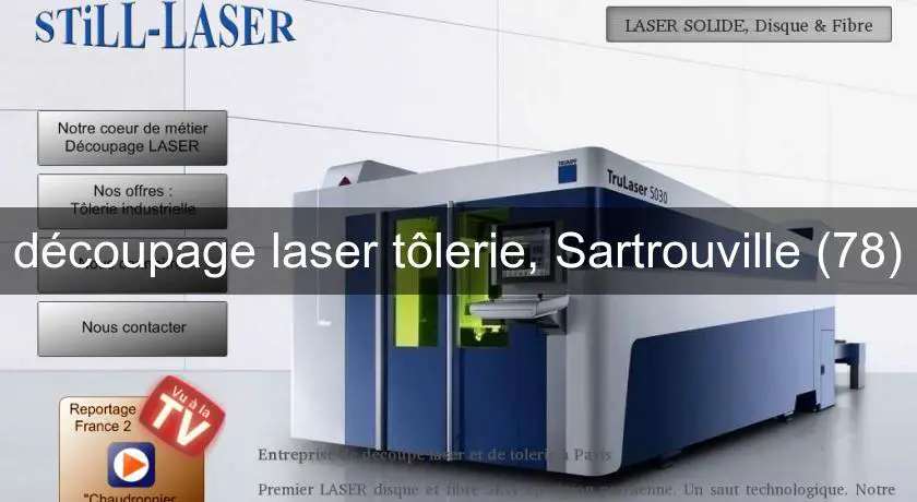 découpage laser tôlerie, Sartrouville (78)