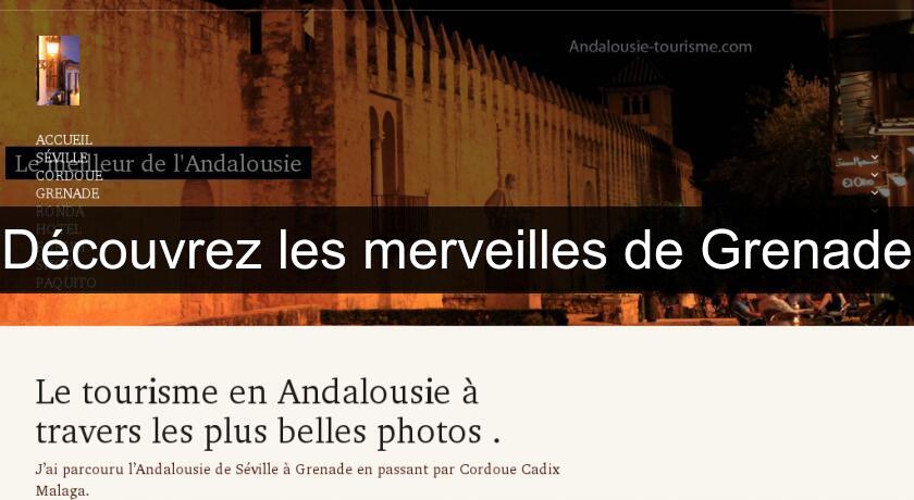 Découvrez les merveilles de Grenade Découvrez les merveilles de Grenade