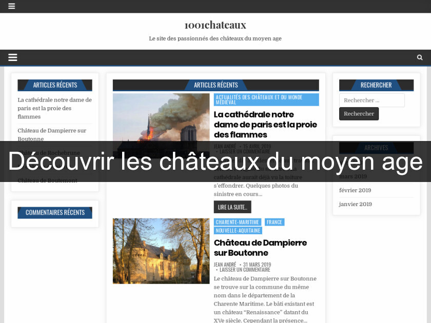 Découvrir les châteaux du moyen age Découvrir les châteaux du moyen age