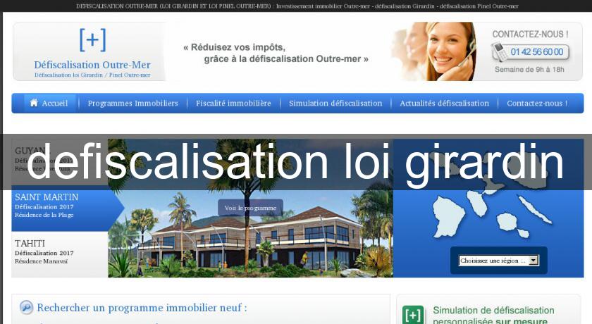 defiscalisation loi girardin