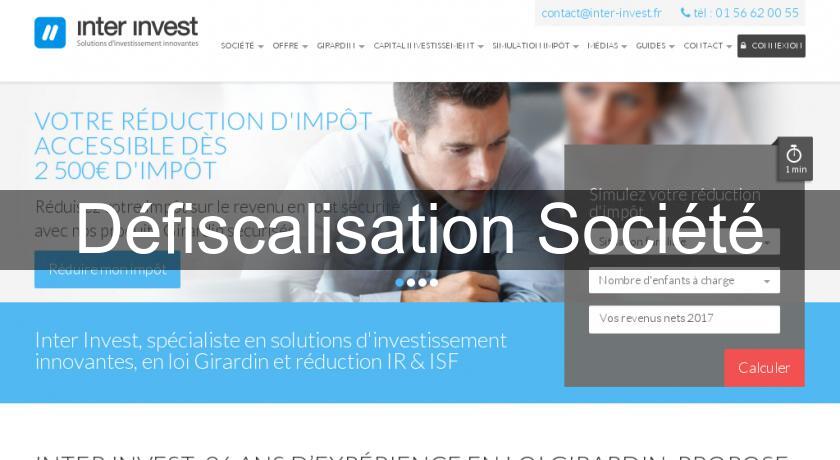 Défiscalisation Société