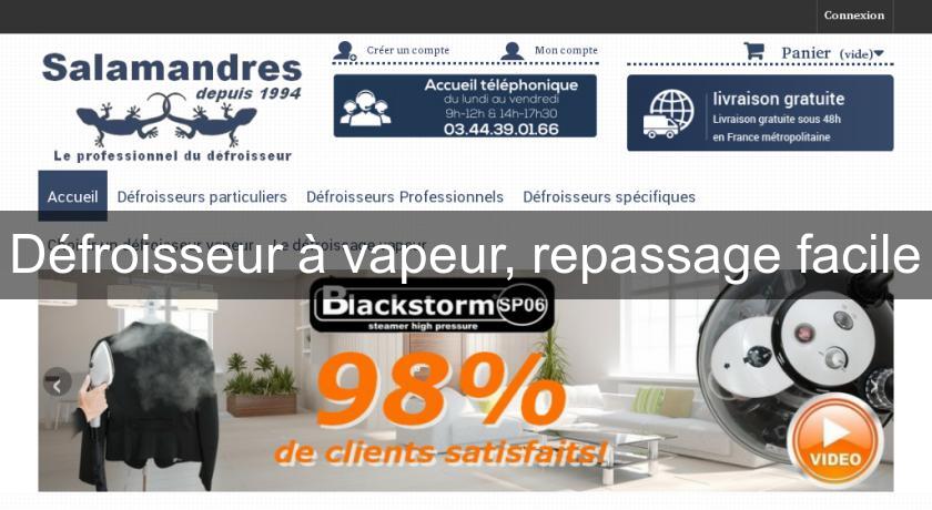 Défroisseur à vapeur, repassage facile Défroisseur à vapeur, repassage facile