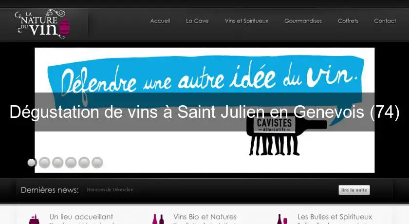 Dégustation de vins à Saint Julien en Genevois (74)