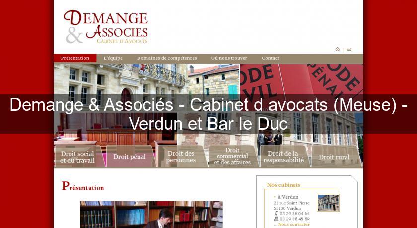 Demange & Associés - Cabinet d'avocats (Meuse) - Verdun et Bar le Duc Demange & Associés - Cabinet d'avocats (Meuse) - Verdun et Bar le Duc