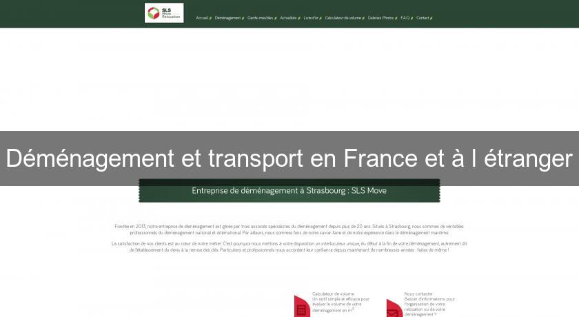 Déménagement et transport en France et à l'étranger