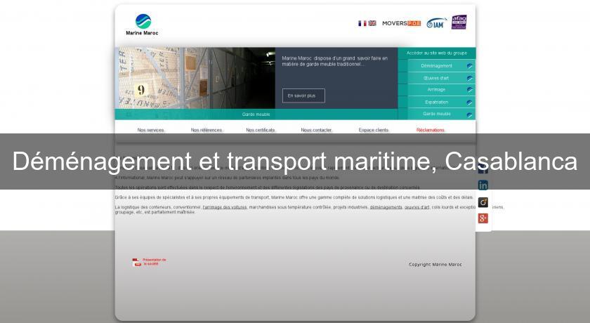 Déménagement et transport maritime, Casablanca