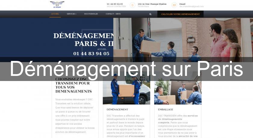 Déménagement sur Paris Déménagement sur Paris