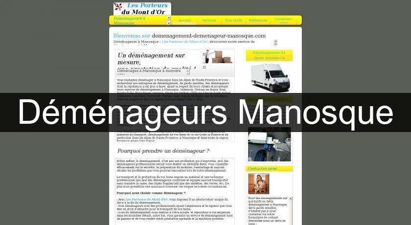 Déménageurs Manosque