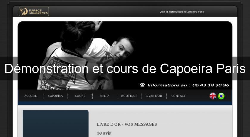 Démonstration et cours de Capoeira Paris Démonstration et cours de Capoeira Paris