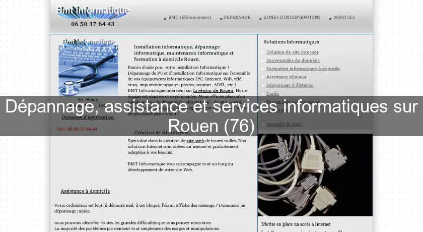 Dépannage, assistance et services informatiques sur Rouen (76)